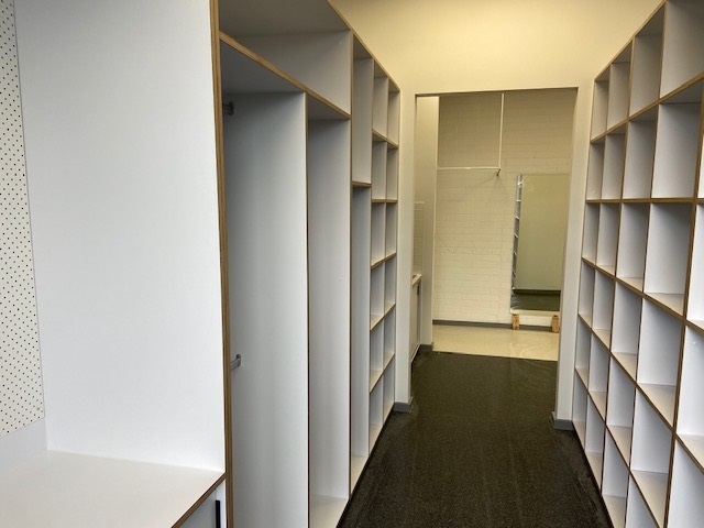 School fit out showing cabinetry